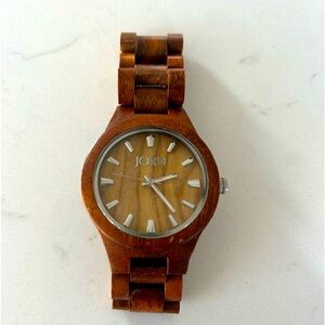 Jord Women’s Maplewood and. Zebra quartz watch